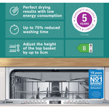 Bosch Series 6 SMV6ZCX10G Integrated Dishwasher 59.8cm x 55cm x 81.5cm 2