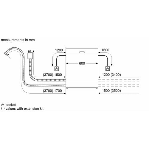 Bosch Series 4 SMV4ECX23G Fully Integrated Full Size Dishwasher 59.8cm x 55cm x 81.5cm