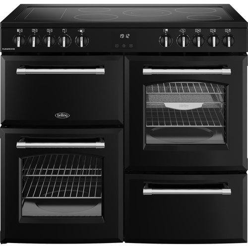 Belling Farmhouse 100E 444411826 Electric Range Cooker 99.6cm x 60cm x 90cm