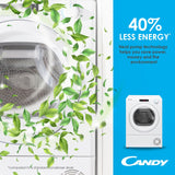 Candy Smart CSE H8A2LE-80 Heat Pump Tumble Dryer 59.6cm x 60.7cm x 85cm 5