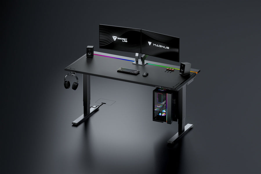 Secretlab MAGNUS Pro Electric Sit-Stand Desk – Integrated Power Column, 650-1250mm Height Range