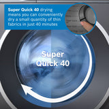 Bosch Series 6 WQG245R2GB Heat Pump Tumble Dryer 59.8cm x 61.3cm x 84.2cm 6