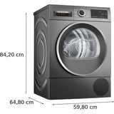 Bosch Series 6 WQG245R2GB Heat Pump Tumble Dryer 59.8cm x 61.3cm x 84.2cm 4