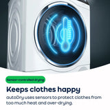 Siemens iQ700 WR47B2CSGB Heat Pump Tumble Dryer 59.8cm x 62.7cm x 84.2cm 6
