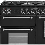 Rangemaster Kitchener KCH110DFFBL/C Dual Fuel Range Cooker 110cm x 60cm x 89.8cm 2